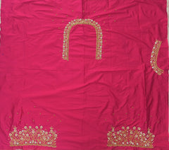 NR899TP - Tomato  Pink Colour Maggam Work Blouse