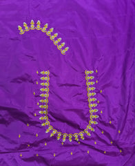 NR405PR -Purple Colour Computer Work Blouse