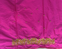 NR698P - Pink  Colour Maggam Work Blouse