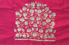 NR399TP - Tomato  Pink Colour Computer Work Blouse