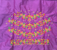 NR480PR -Purple Colour Computer Multi Work Blouse