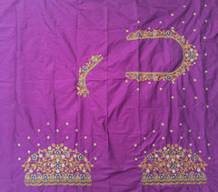 NR897PR -Purple Colour Computer Maggam Work Blouse