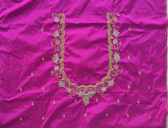 NR1298MP  Mazenta pInk Colour Computer Maggam Work Blouse