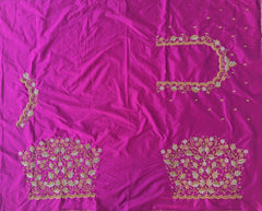 NR1298MP  Mazenta pInk Colour Computer Maggam Work Blouse