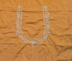 NR396MY - Mustard Yellow ( Gandham) Colour Computer Work Blouse