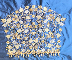 NR1299NB -Navy Blue Colour Computer Maggam Work Blouse